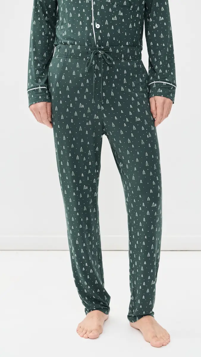 Eberjey William Printed Long Pajama Set | Thumbnail 5