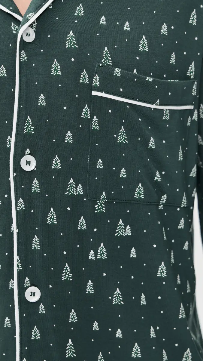 Eberjey William Printed Long Pajama Set | Thumbnail 6