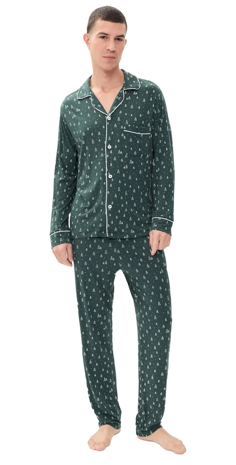 Eberjey William Printed Long Pajama Set