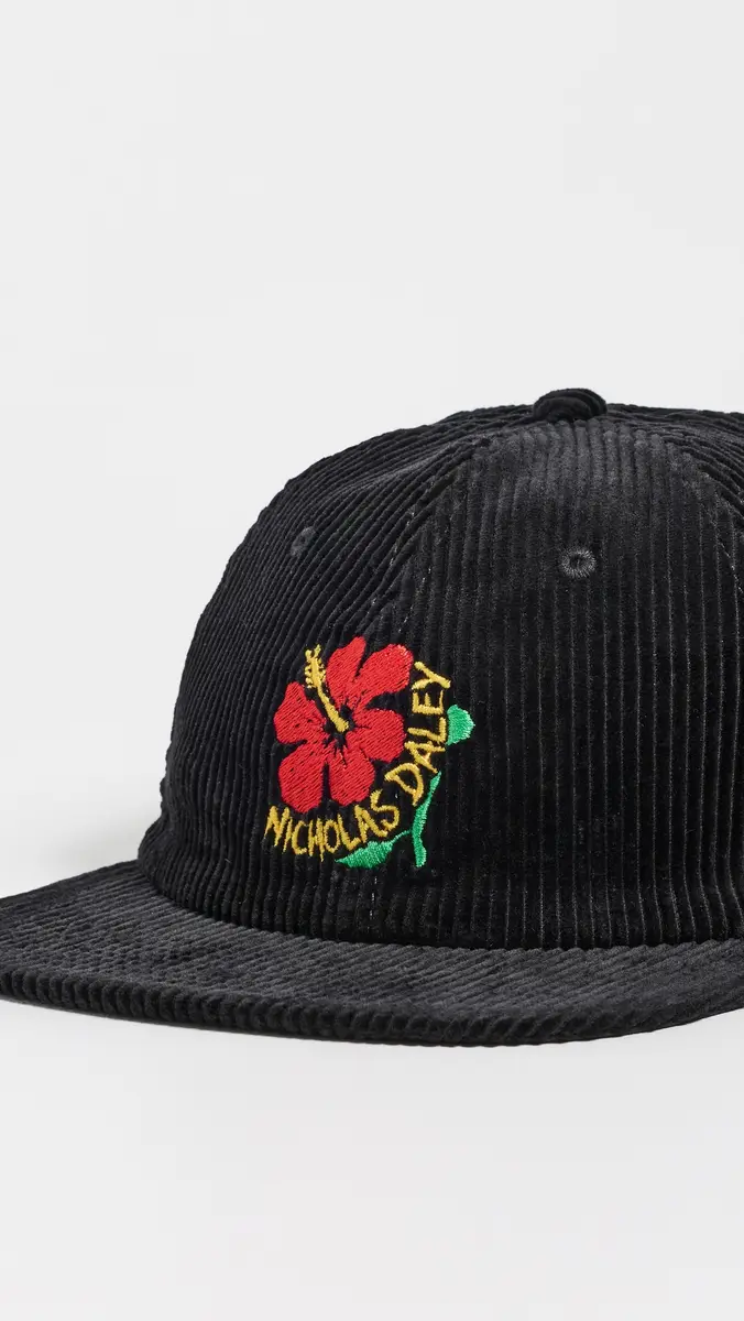 Nicholas Daley Corduroy Hibiscus Cap | Thumbnail 4 Nicholas Daley Corduroy Hibiscus Cap | Thumbnail 4