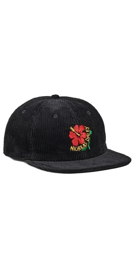 Nicholas Daley Corduroy Hibiscus Cap