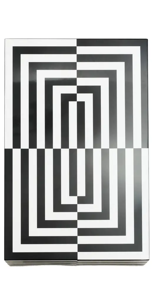 Jonathan Adler Op Art Mahjong Set Black/White