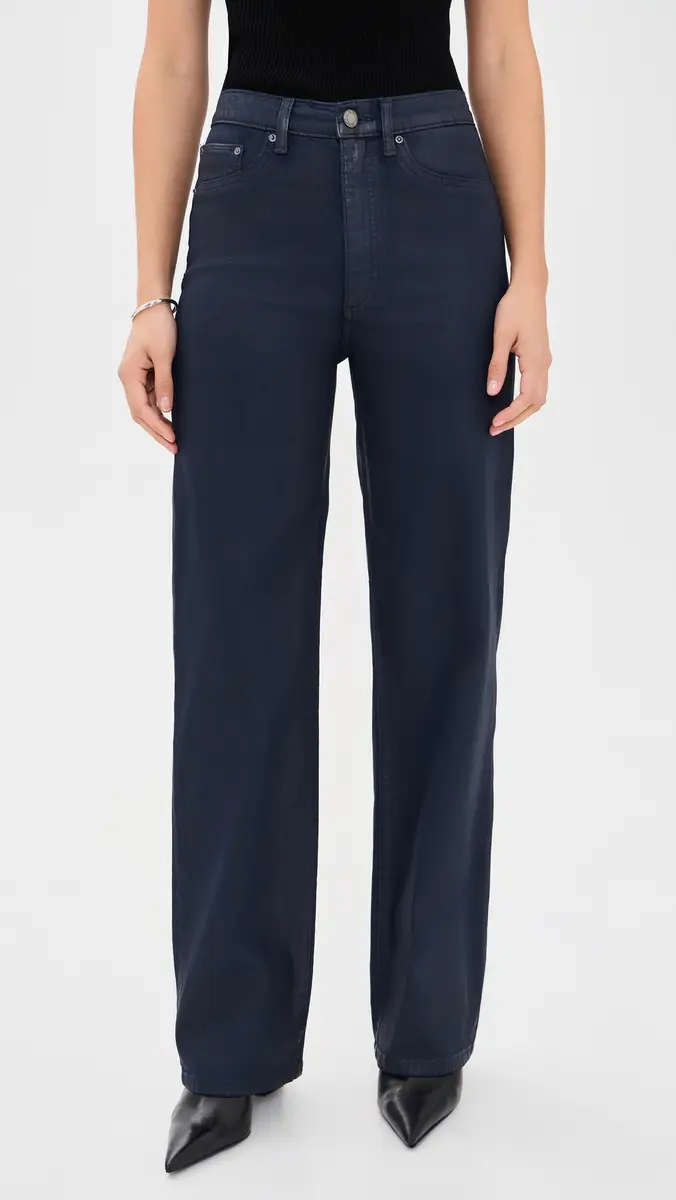 DL1961 Karmine Refined Wide Leg Coated Jeans | Thumbnail 2 DL1961 Karmine Refined Wide Leg Coated Jeans | Thumbnail 2
