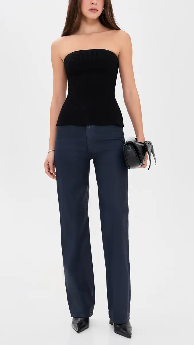 DL1961 Karmine Refined Wide Leg Coated Jeans | Thumbnail 5 DL1961 Karmine Refined Wide Leg Coated Jeans | Thumbnail 5