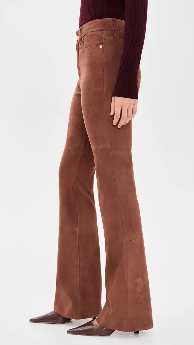 GOOD AMERICAN Suede Good Legs Flare Pants | Thumbnail 4 GOOD AMERICAN Suede Good Legs Flare Pants | Thumbnail 4