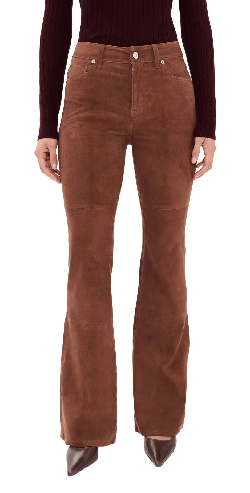 Suede Good Legs Flare Pants