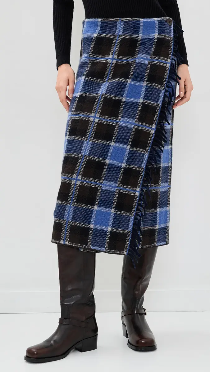 Guest In Residence Tartan Wrap Skirt | Thumbnail 2 Guest In Residence Tartan Wrap Skirt | Thumbnail 2