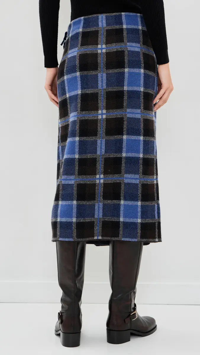 Guest In Residence Tartan Wrap Skirt | Thumbnail 3 Guest In Residence Tartan Wrap Skirt | Thumbnail 3
