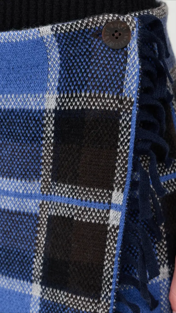Guest In Residence Tartan Wrap Skirt | Thumbnail 6 Guest In Residence Tartan Wrap Skirt | Thumbnail 6