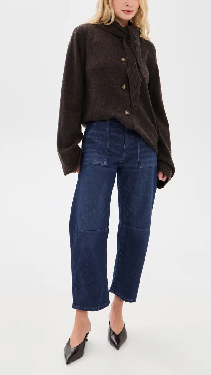 Le Jean Petite Utility Soft Barrel Jeans | Thumbnail 5 Le Jean Petite Utility Soft Barrel Jeans | Thumbnail 5