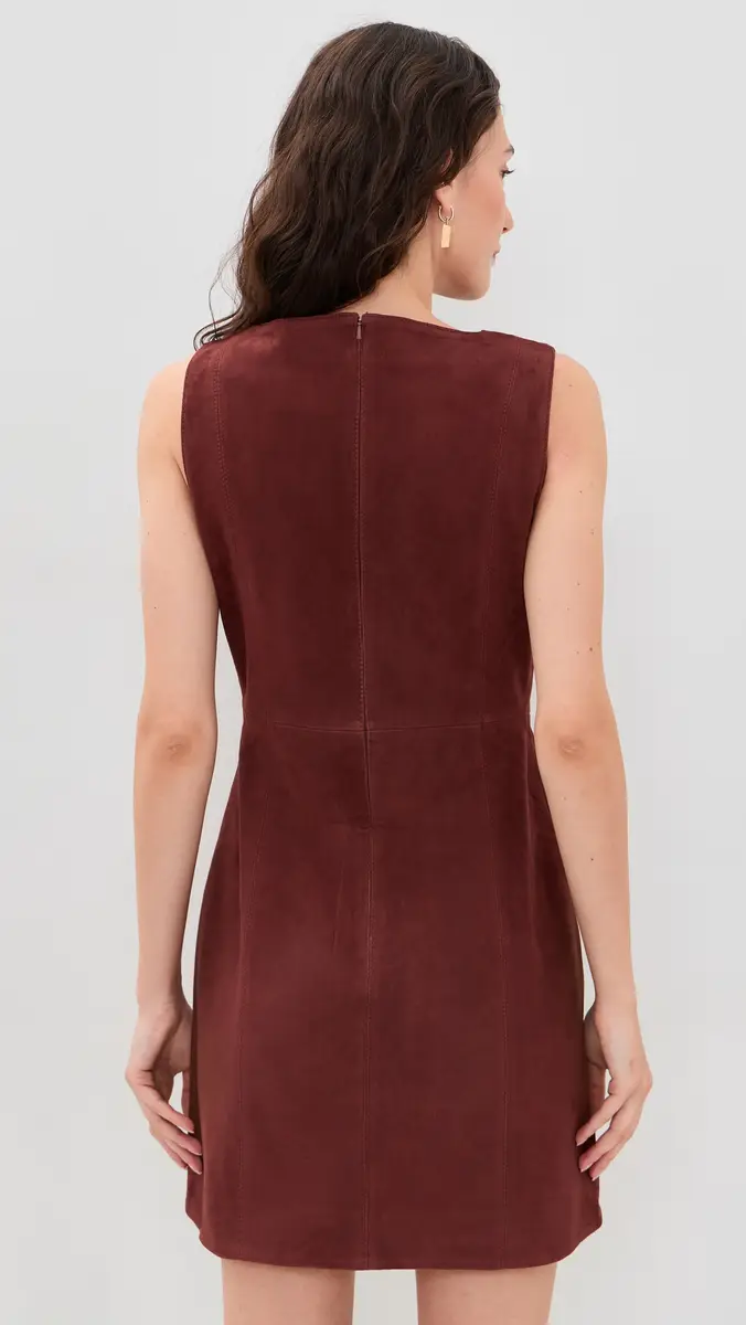 TANYA TAYLOR Reign Suede Dress | Thumbnail 3 TANYA TAYLOR Reign Suede Dress | Thumbnail 3