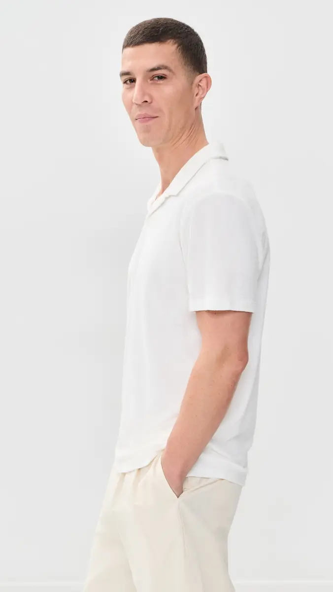 Onia Towel Terry Johnny Collar Polo | Thumbnail 4 Onia Towel Terry Johnny Collar Polo | Thumbnail 4