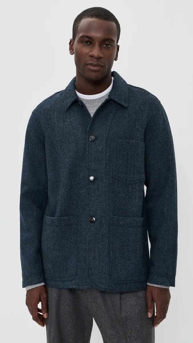 Billy Reid Colbert Herringbone Chore Coat | Thumbnail 2