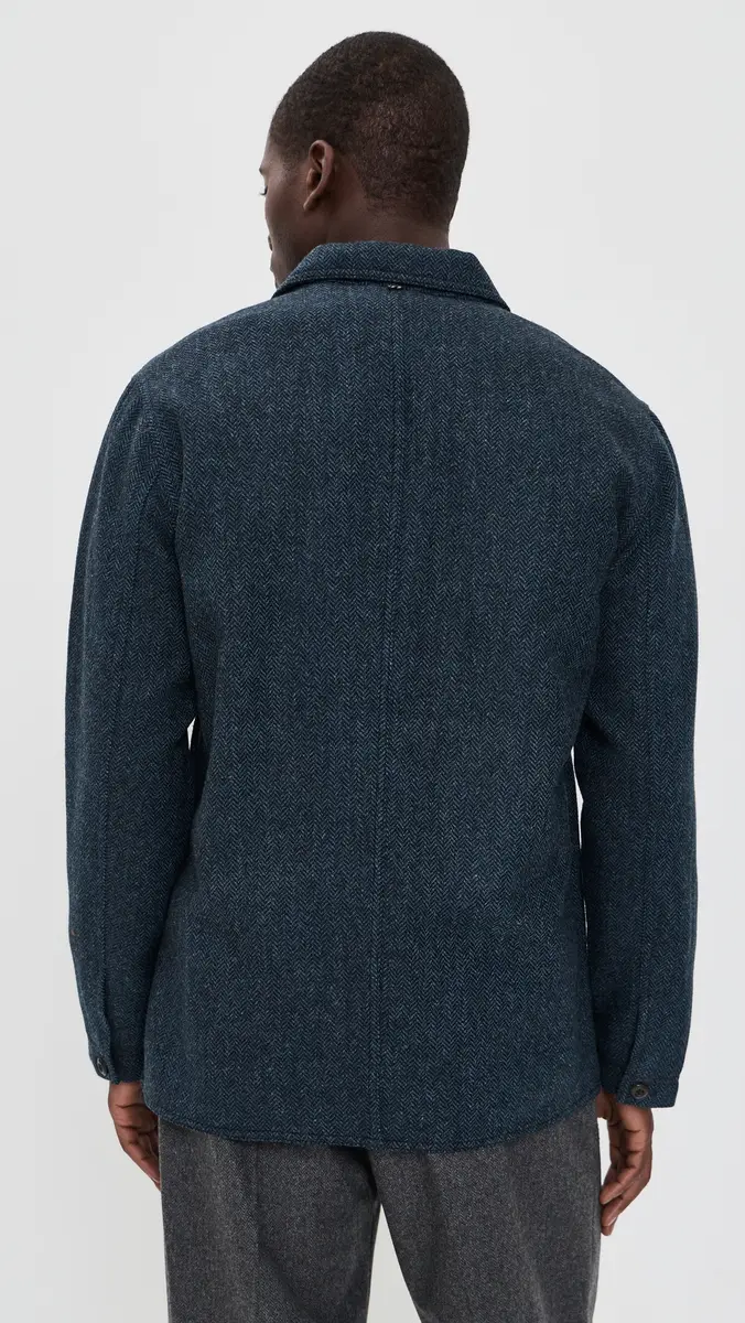 Billy Reid Colbert Herringbone Chore Coat | Thumbnail 3