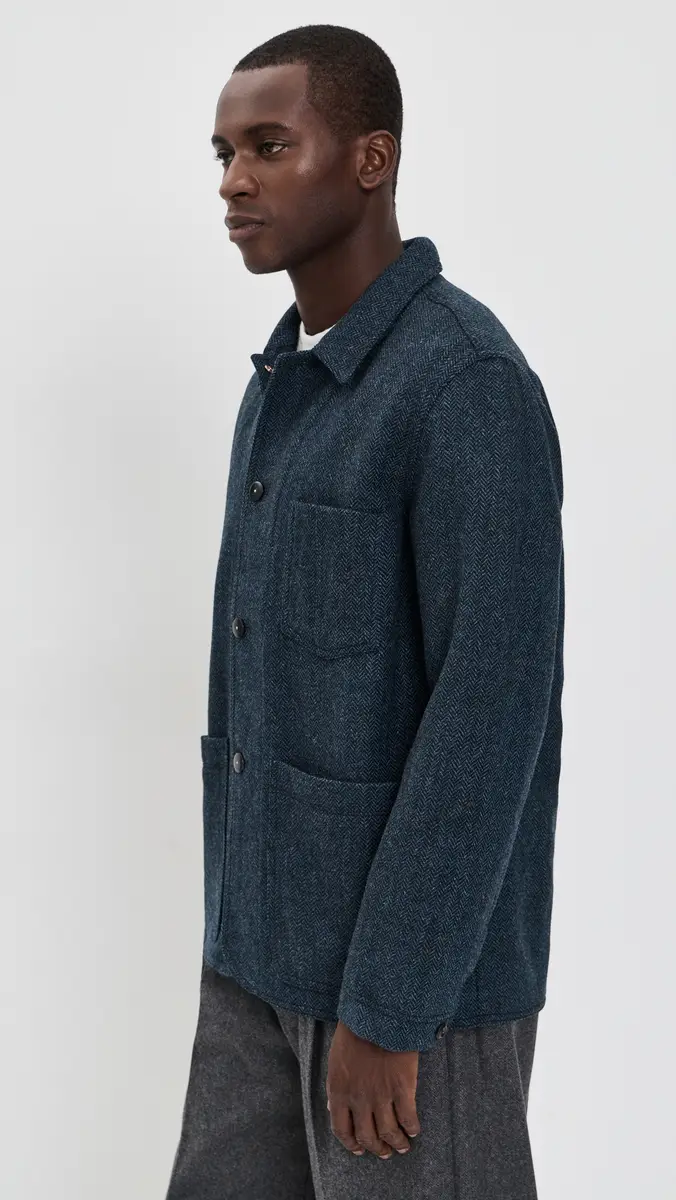 Billy Reid Colbert Herringbone Chore Coat | Thumbnail 4