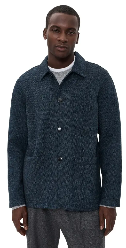 Billy Reid Colbert Herringbone Chore Coat
