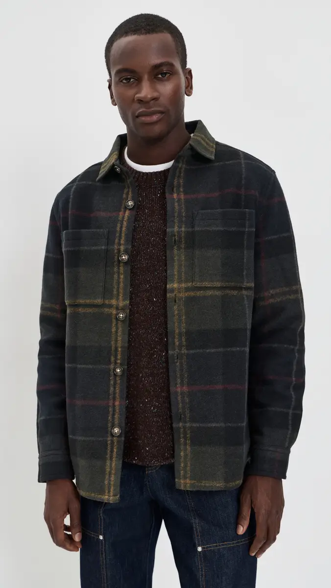 Barbour Woodlane Brushed Check Shacket | Thumbnail 2 Barbour Woodlane Brushed Check Shacket | Thumbnail 2