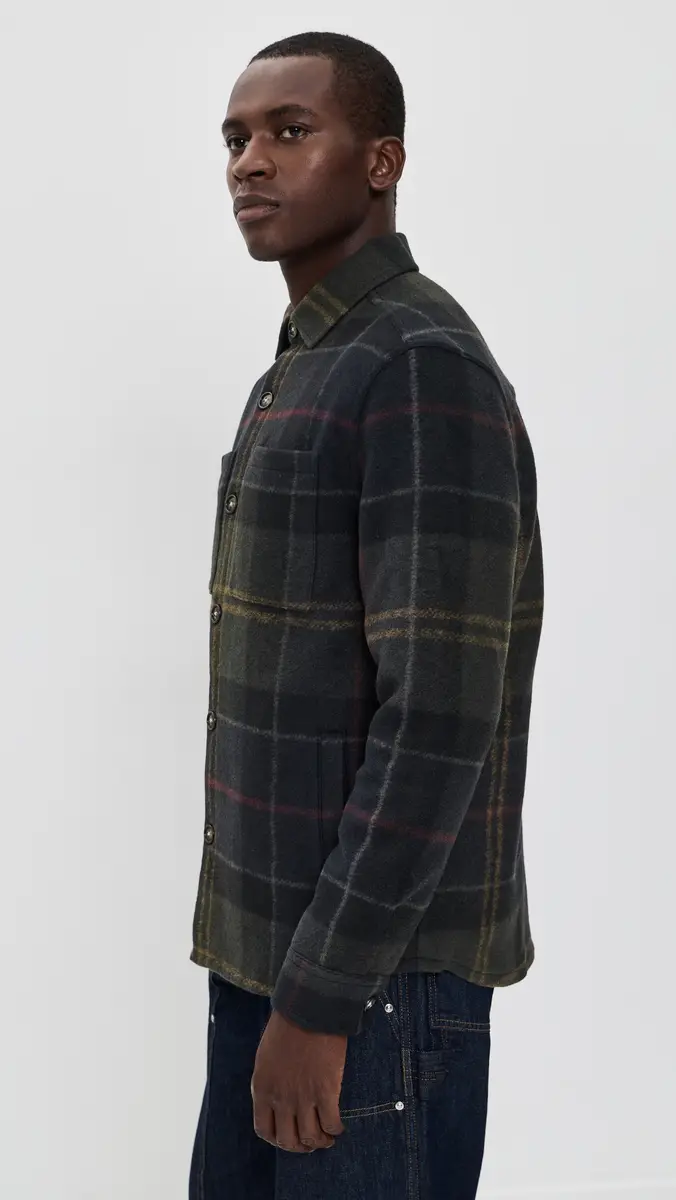 Barbour Woodlane Brushed Check Shacket | Thumbnail 4 Barbour Woodlane Brushed Check Shacket | Thumbnail 4