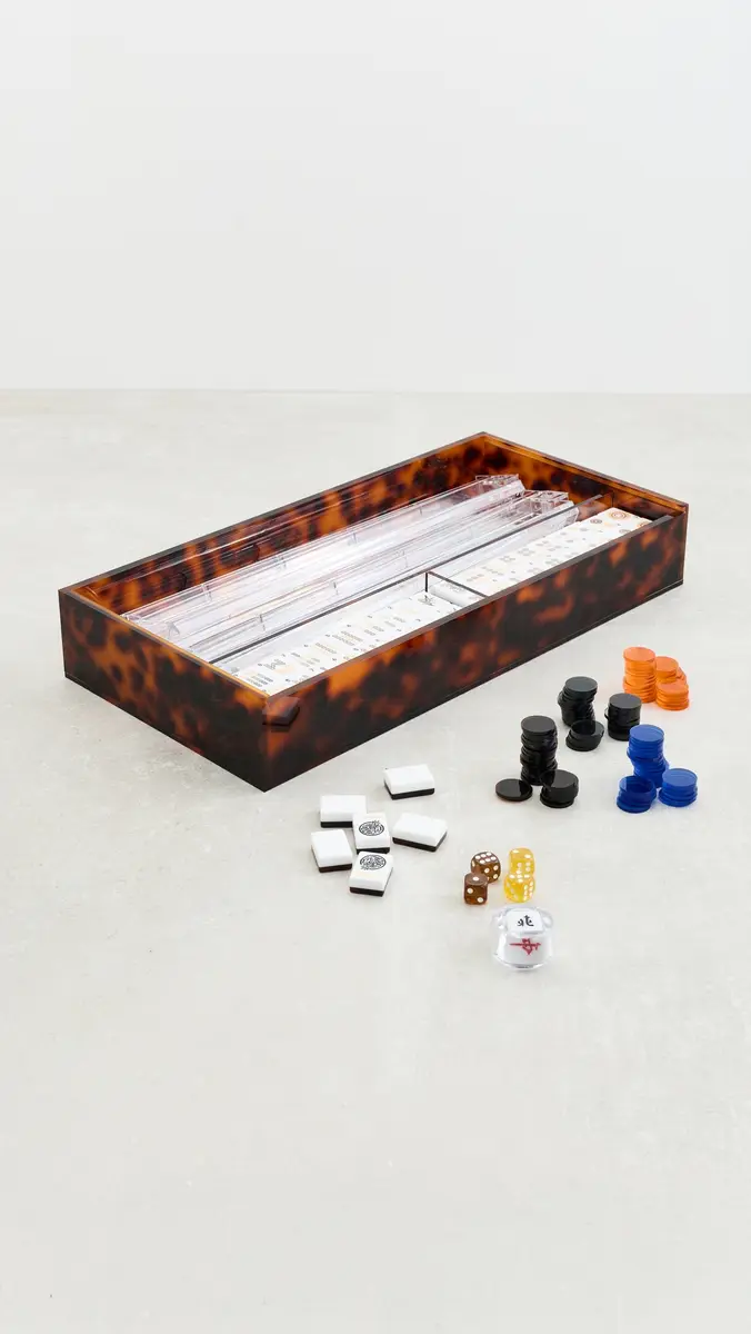Tizo Design Lucite Tortoise Mahjong Set Tortoise | Thumbnail 2 Tizo Design Lucite Tortoise Mahjong Set Tortoise | Thumbnail 2
