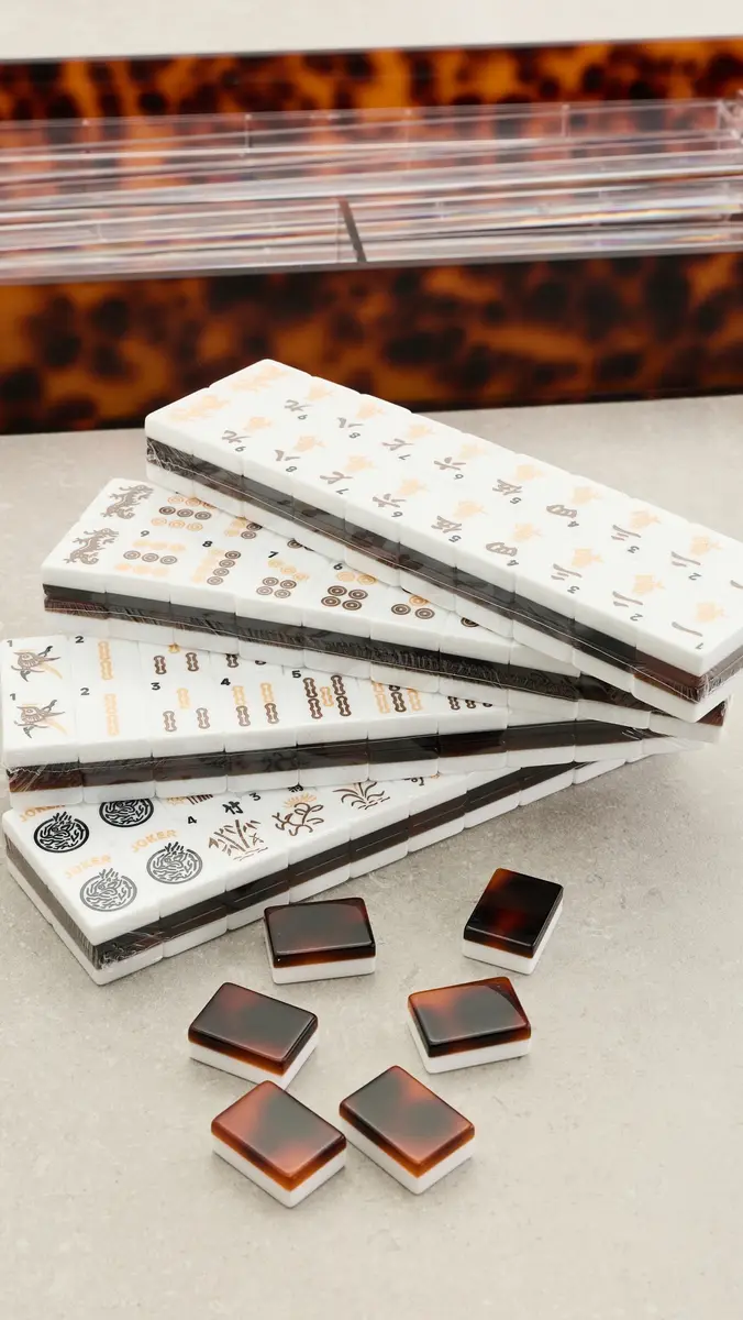 Tizo Design Lucite Tortoise Mahjong Set Tortoise | Thumbnail 3 Tizo Design Lucite Tortoise Mahjong Set Tortoise | Thumbnail 3