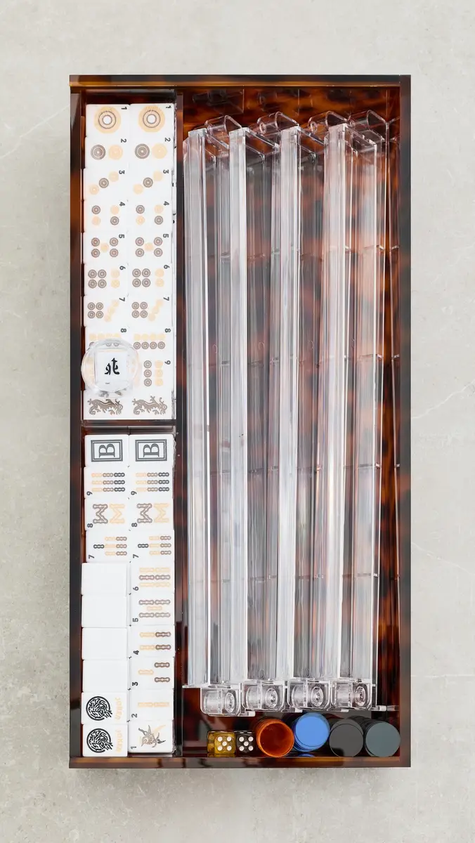 Tizo Design Lucite Tortoise Mahjong Set Tortoise | Thumbnail 5 Tizo Design Lucite Tortoise Mahjong Set Tortoise | Thumbnail 5