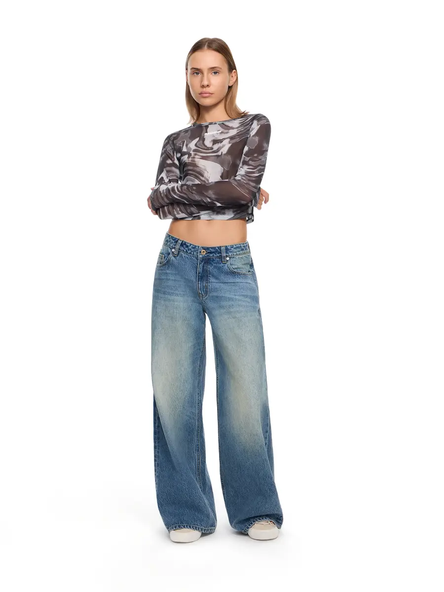 Off-White L/AB Low Rise Extreme Baggy Jeans | Thumbnail 3 Off-White L/AB Low Rise Extreme Baggy Jeans | Thumbnail 3