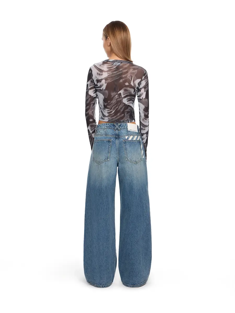 Off-White L/AB Low Rise Extreme Baggy Jeans | Thumbnail 4 Off-White L/AB Low Rise Extreme Baggy Jeans | Thumbnail 4
