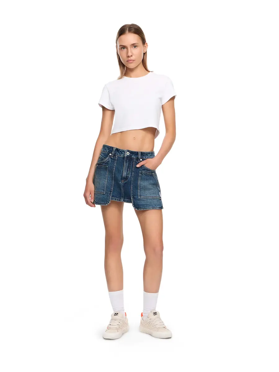 Off-White L/AB Cargo Denim Skirt | Thumbnail 3 Off-White L/AB Cargo Denim Skirt | Thumbnail 3