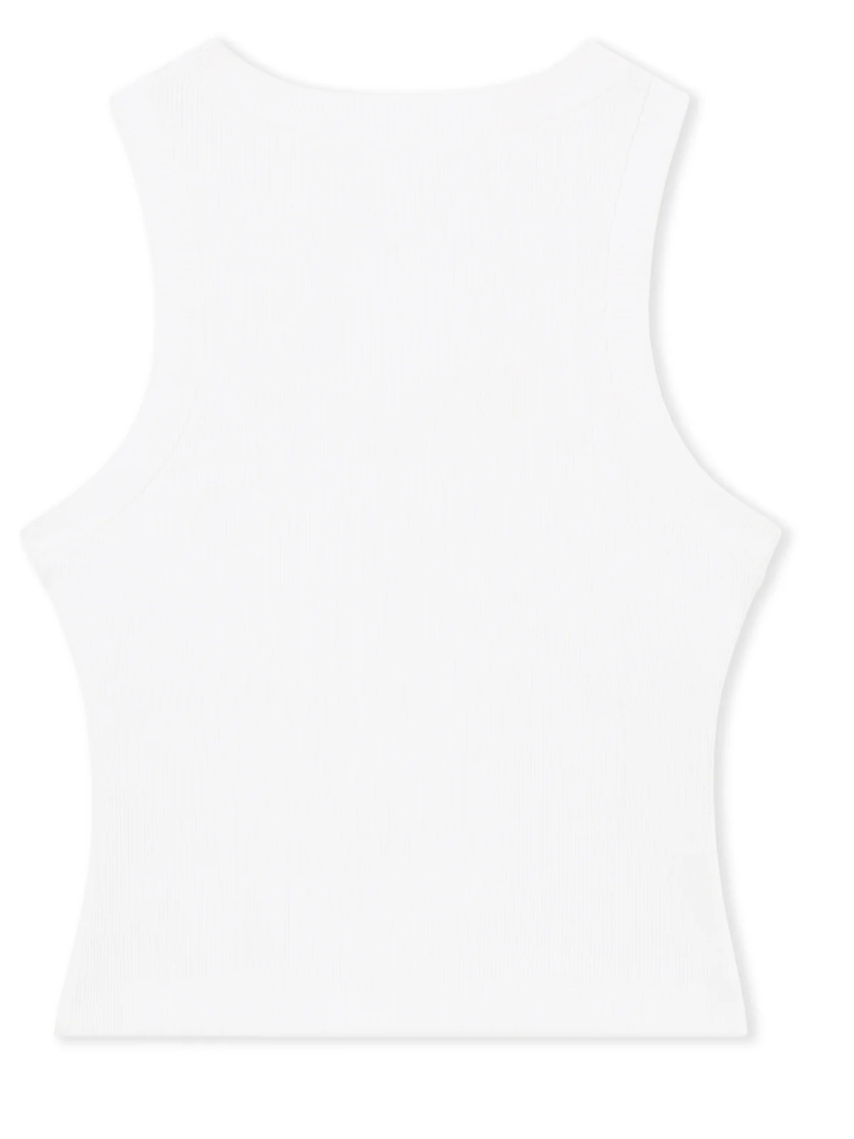 Off-White L/AB Ribbed Crop Tank Top