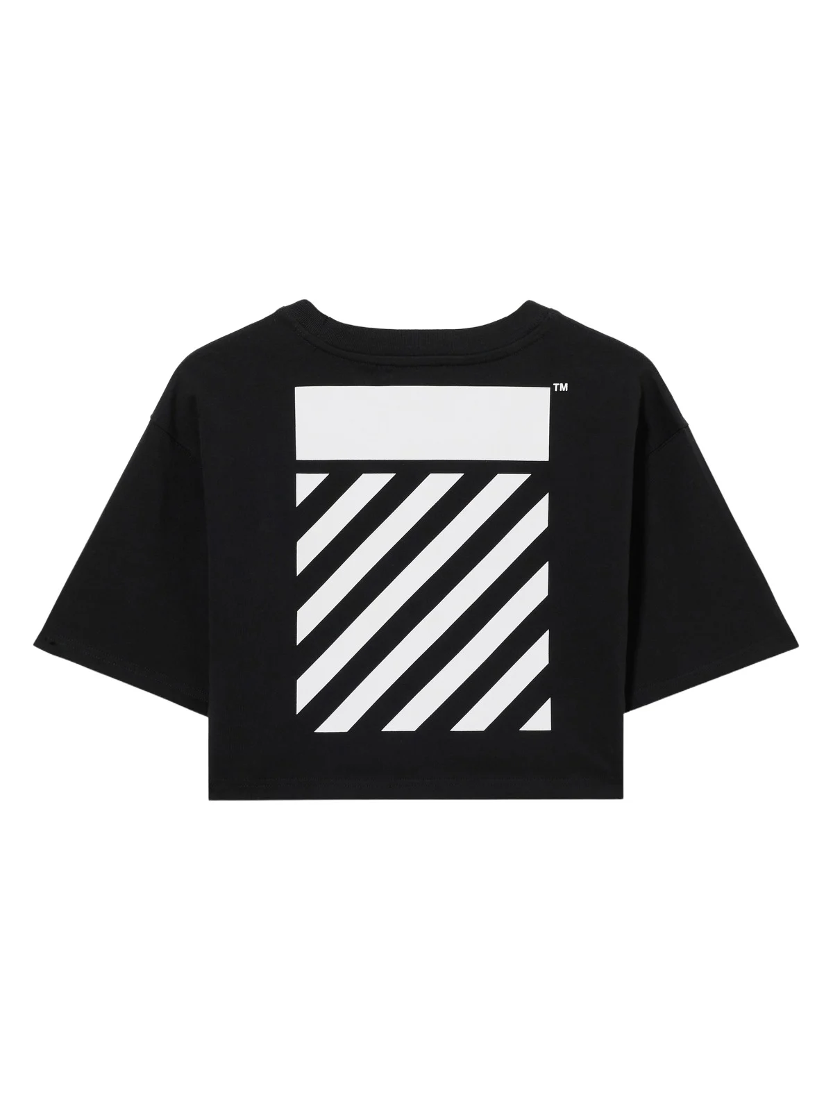 Off-White L/AB Diagonal Crop T-Shirt