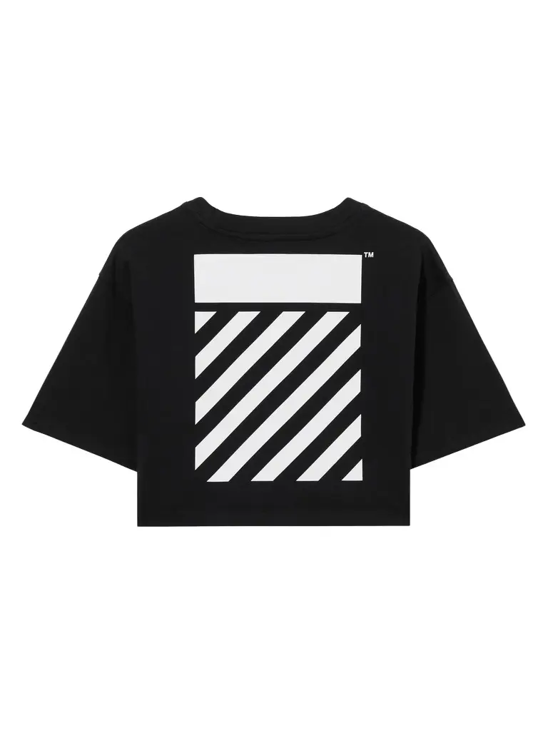 L/AB Diagonal Crop T-Shirt L/AB Diagonal Crop T-Shirt