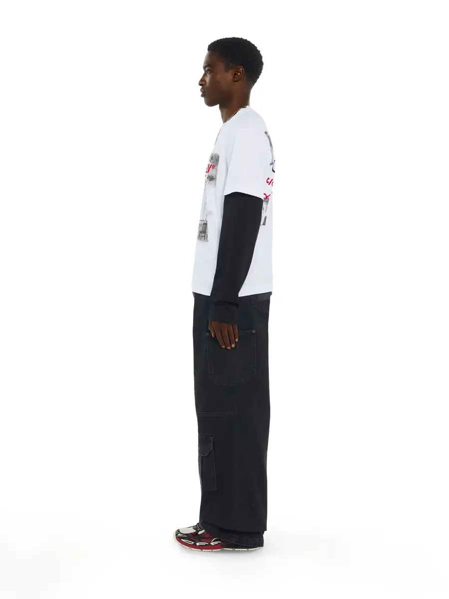 Off-White Miles Davis Yesternow Double Sleeve Regular Long Sleeve T-Shirt | Thumbnail 3 Off-White Miles Davis Yesternow Double Sleeve Regular Long Sleeve T-Shirt | Thumbnail 3