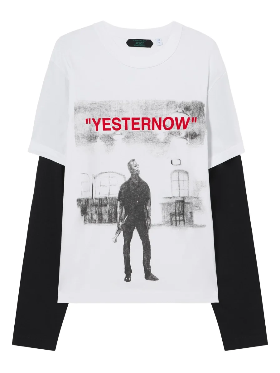 Miles Davis Yesternow Double Sleeve Regular Long Sleeve T-Shirt Miles Davis Yesternow Double Sleeve Regular Long Sleeve T-Shirt