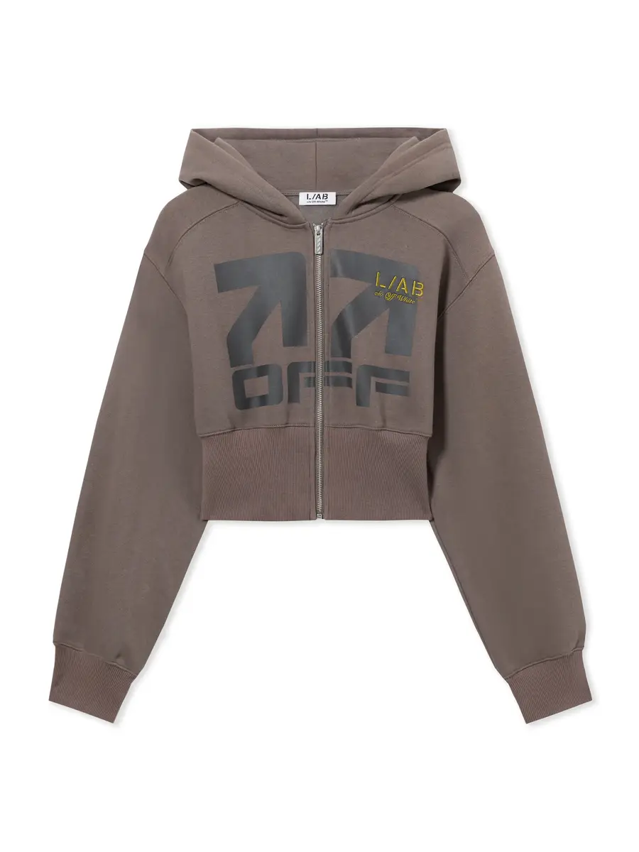 Off-White L/AB Logo Cropped Boxy Jacket | Thumbnail 2 Off-White L/AB Logo Cropped Boxy Jacket | Thumbnail 2