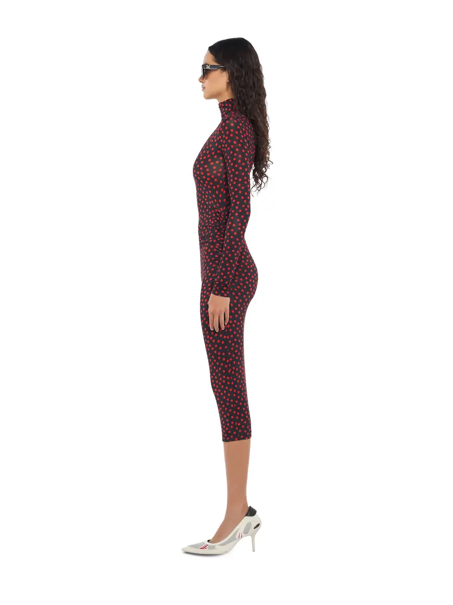 Off-White Off Stamp Dot Second Skin Midi Dress | Thumbnail 3 Off-White Off Stamp Dot Second Skin Midi Dress | Thumbnail 3