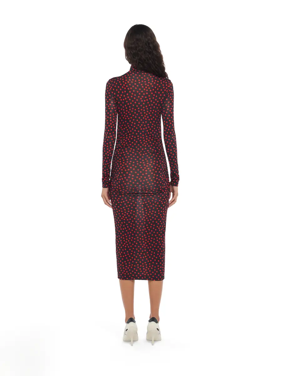 Off-White Off Stamp Dot Second Skin Midi Dress | Thumbnail 4 Off-White Off Stamp Dot Second Skin Midi Dress | Thumbnail 4