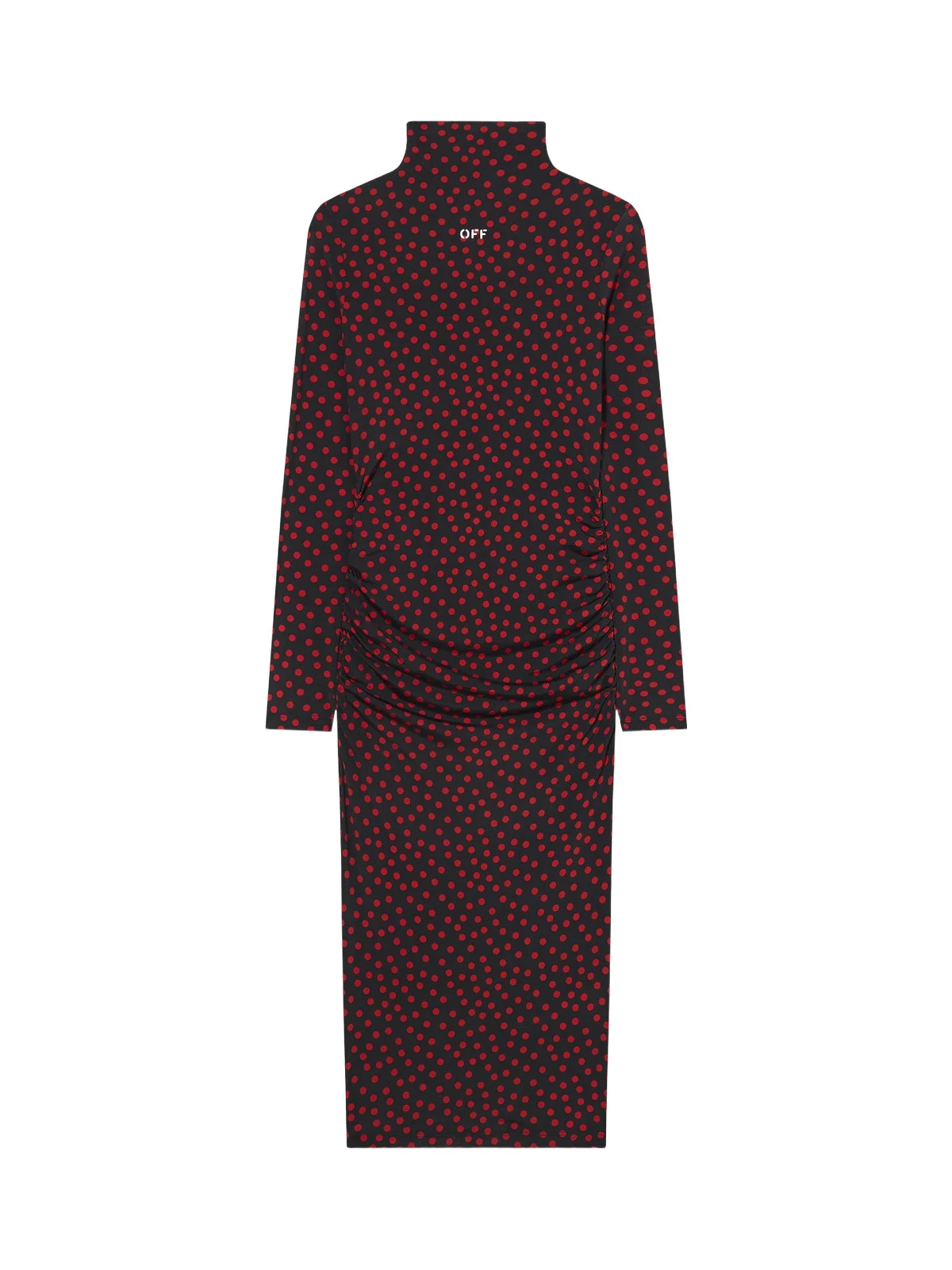 Off Stamp Dot Second Skin Midi Dress