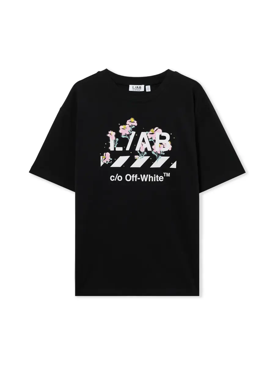 Off-White L/AB Floral Diagonal Skate T-Shirt | Thumbnail 2 Off-White L/AB Floral Diagonal Skate T-Shirt | Thumbnail 2