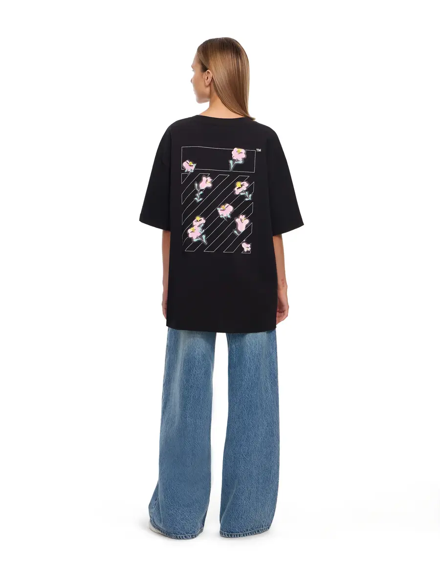 Off-White L/AB Floral Diagonal Skate T-Shirt | Thumbnail 4 Off-White L/AB Floral Diagonal Skate T-Shirt | Thumbnail 4