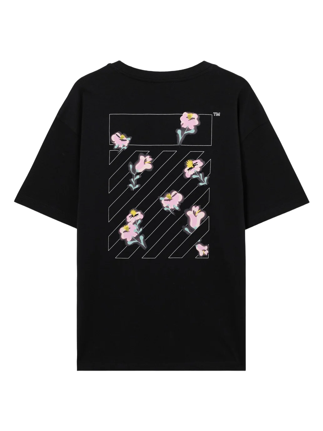 Off-White L/AB Floral Diagonal Skate T-Shirt