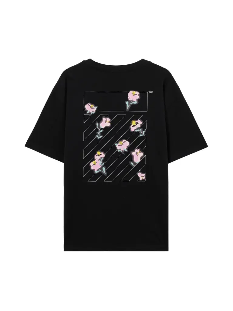 L/AB Floral Diagonal Skate T-Shirt L/AB Floral Diagonal Skate T-Shirt