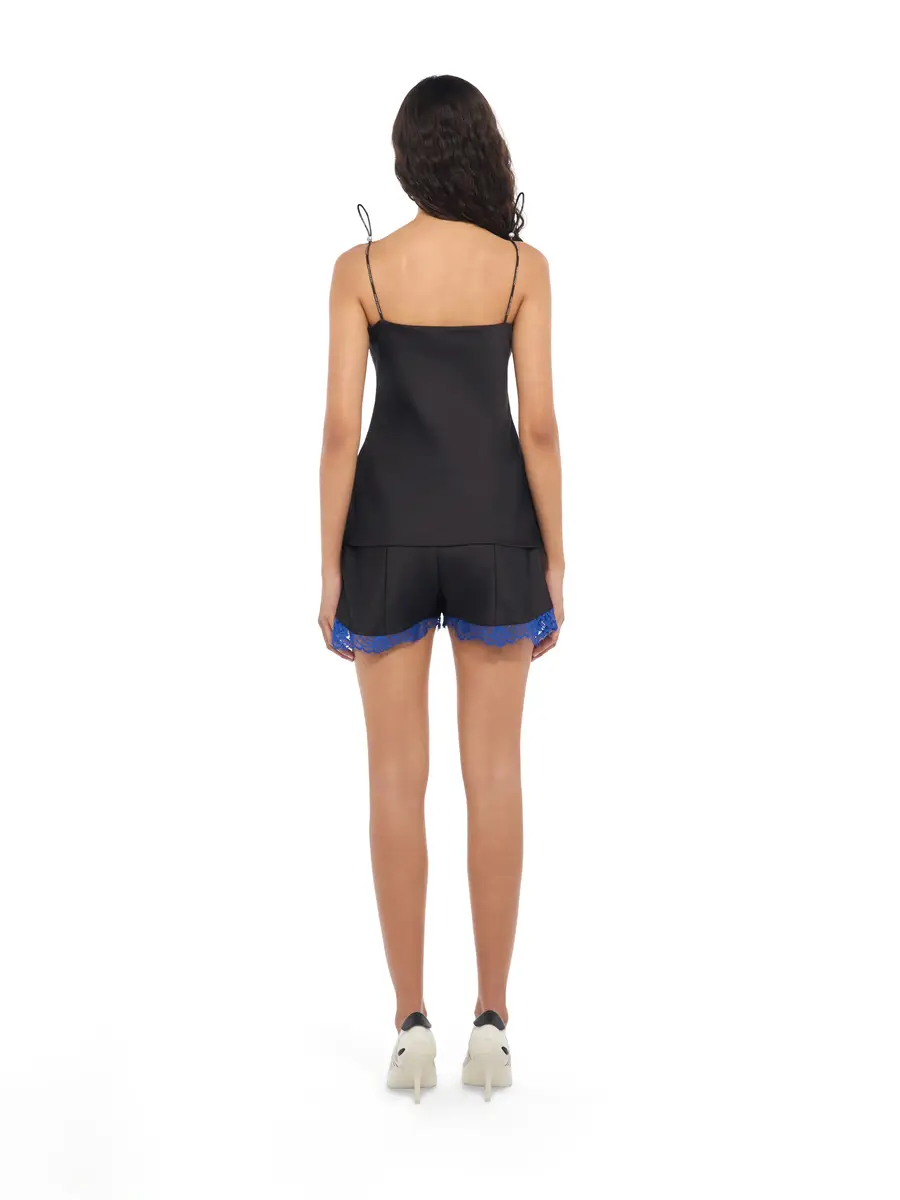 Off-White Satin Lace Slip Camisole | Thumbnail 4 Off-White Satin Lace Slip Camisole | Thumbnail 4