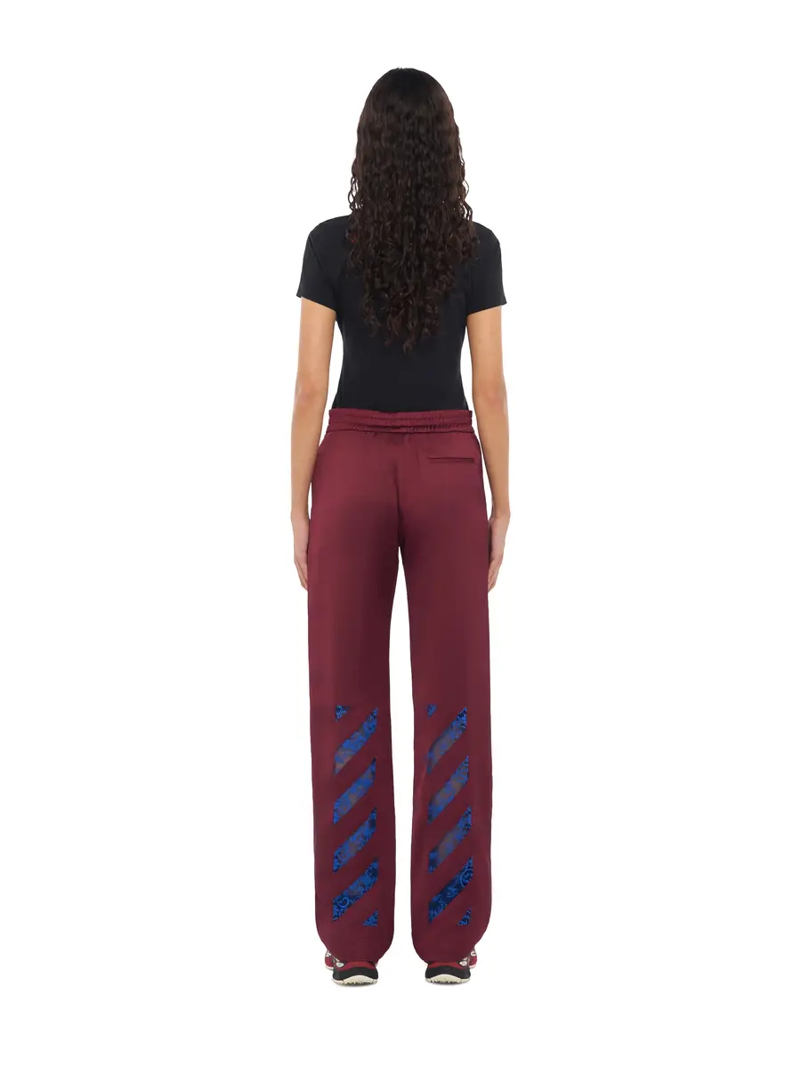 Off-White Diag Lace Satin Track Pants | Thumbnail 4 Off-White Diag Lace Satin Track Pants | Thumbnail 4