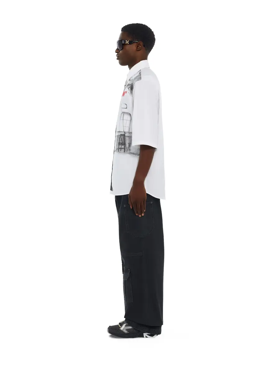 Off-White Miles Davis Yesternow Regular Short Sleeve Shirt | Thumbnail 3 Off-White Miles Davis Yesternow Regular Short Sleeve Shirt | Thumbnail 3