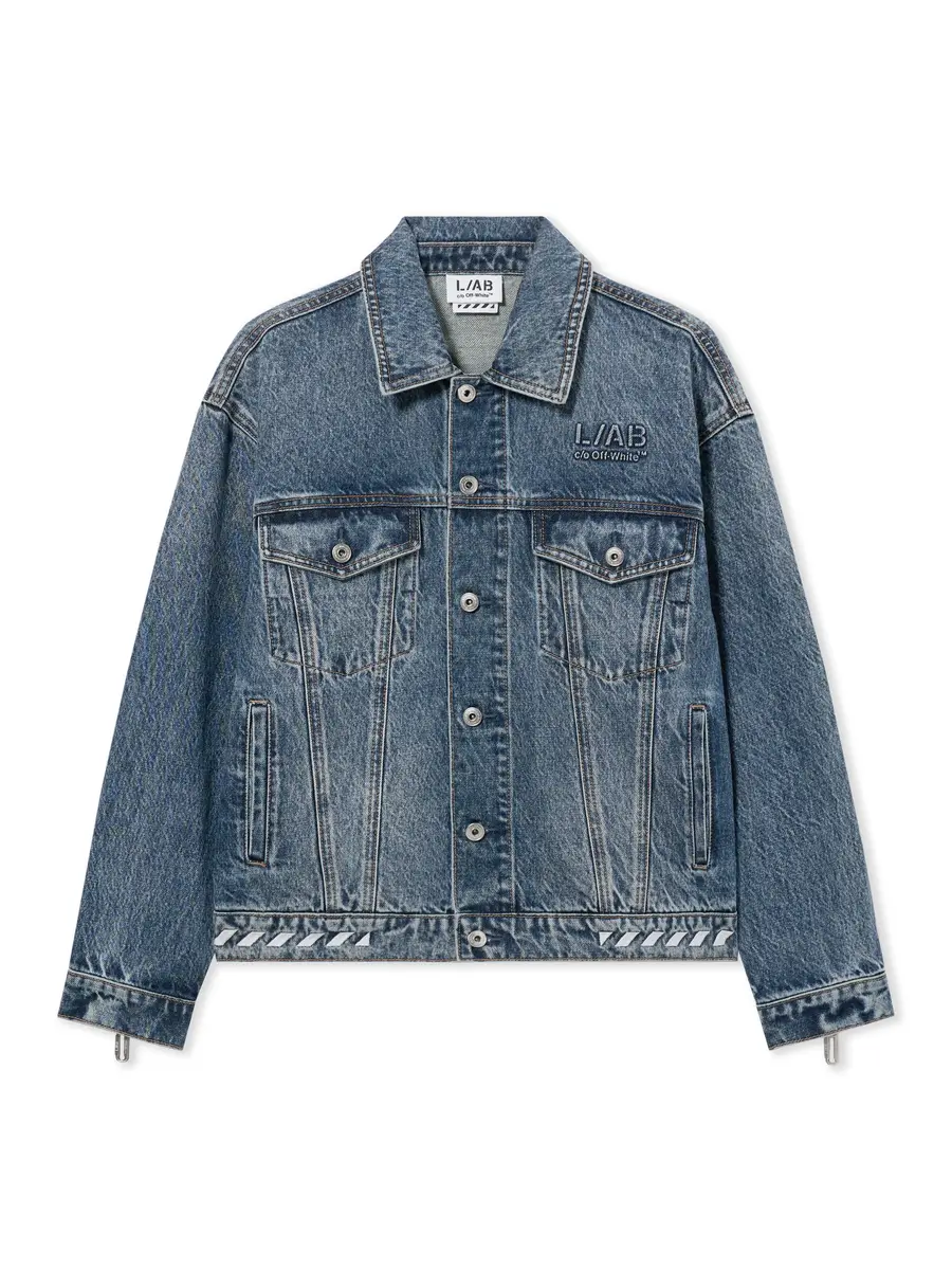Off-White L/AB Relaxed Denim Jacket | Thumbnail 2 Off-White L/AB Relaxed Denim Jacket | Thumbnail 2