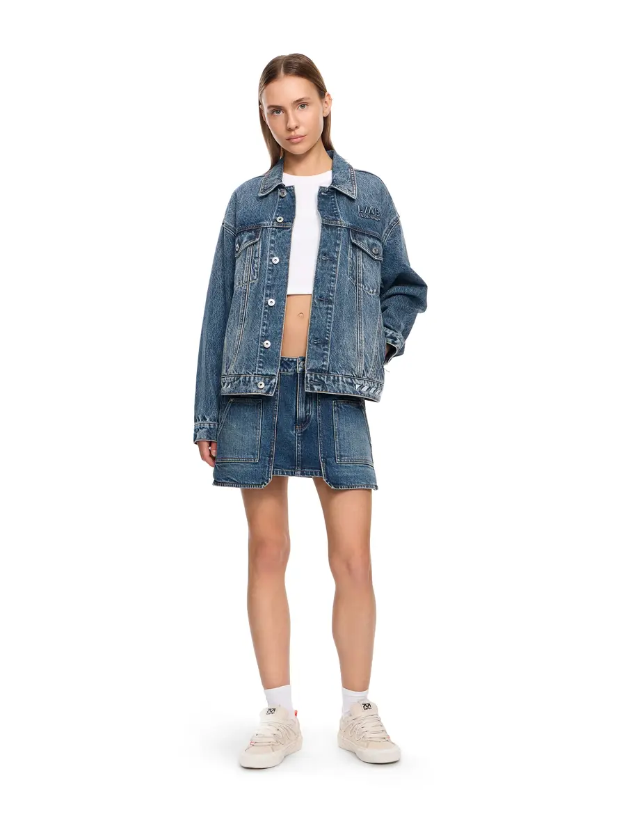 Off-White L/AB Relaxed Denim Jacket | Thumbnail 3 Off-White L/AB Relaxed Denim Jacket | Thumbnail 3