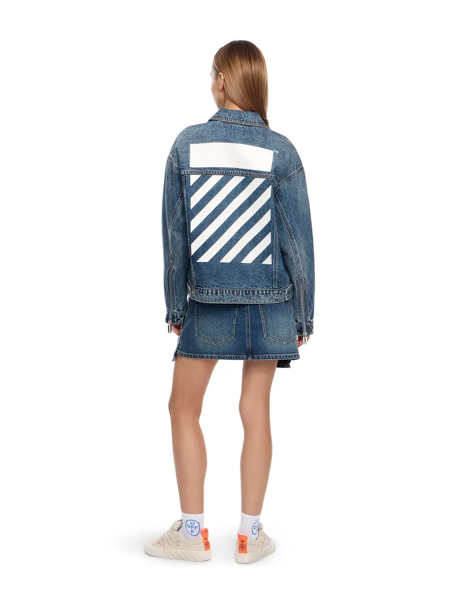 Off-White L/AB Relaxed Denim Jacket | Thumbnail 4 Off-White L/AB Relaxed Denim Jacket | Thumbnail 4