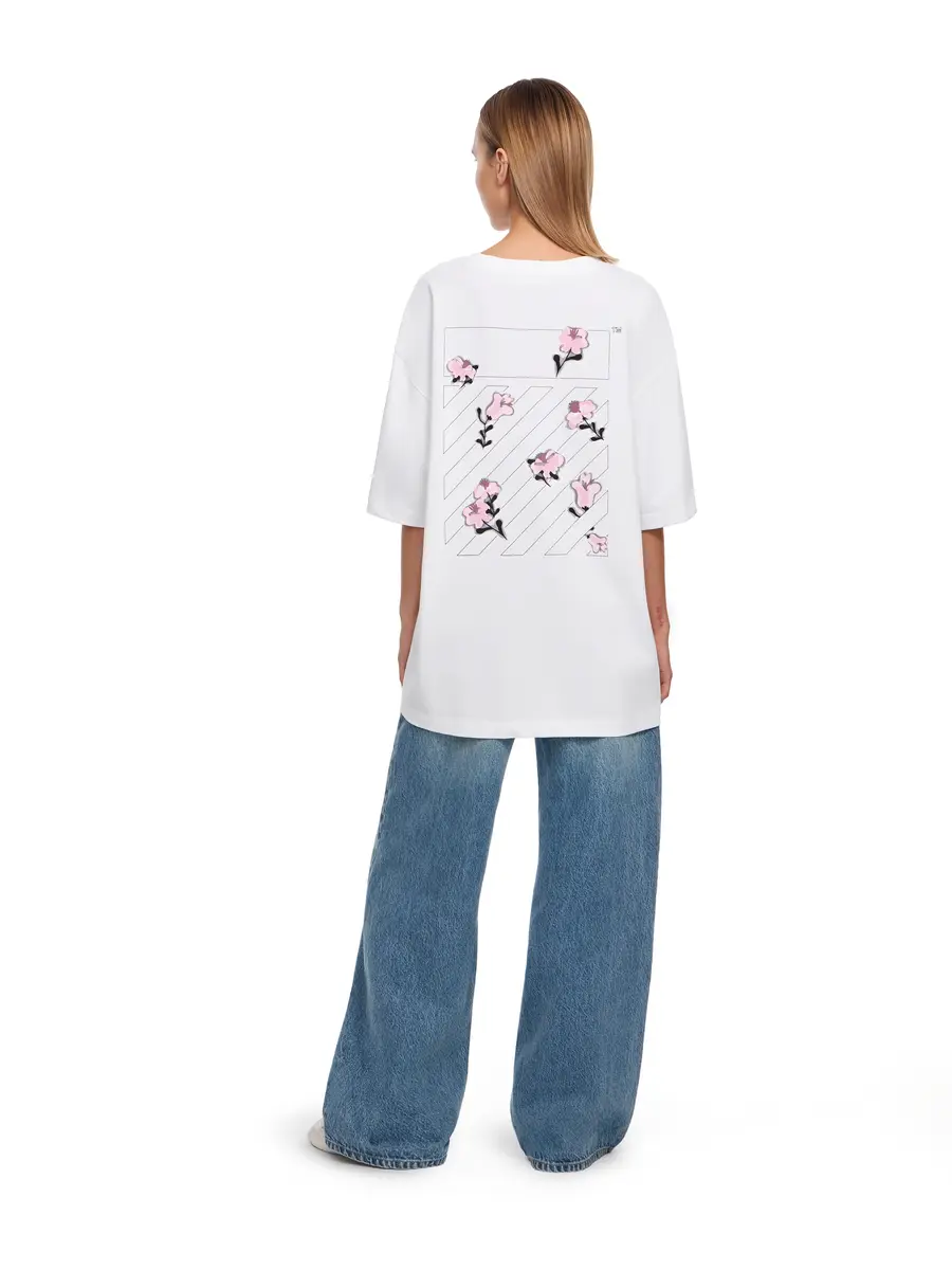Off-White L/AB Floral Logo Skate T-Shirt | Thumbnail 3 Off-White L/AB Floral Logo Skate T-Shirt | Thumbnail 3