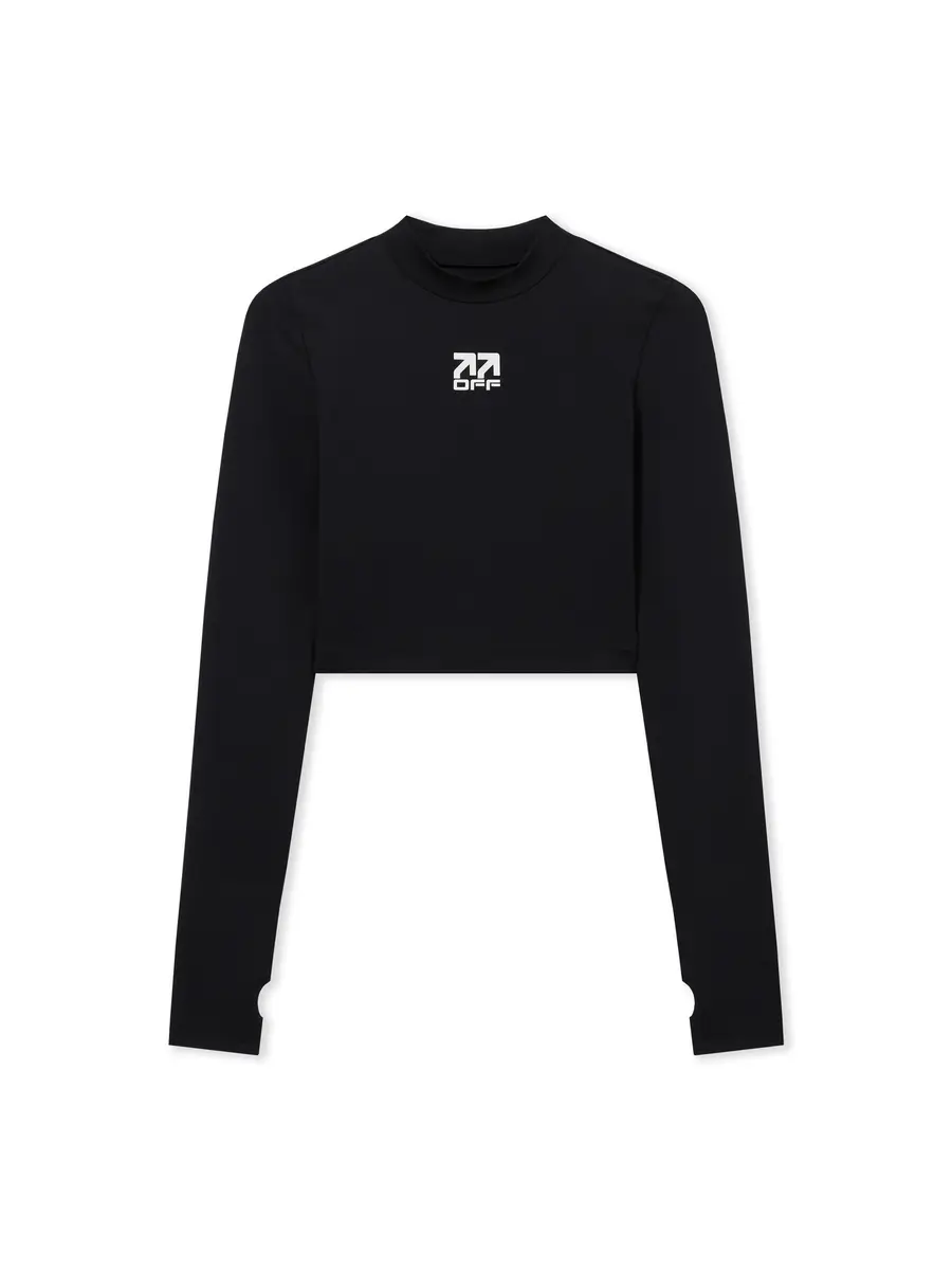 Off-White L/AB Cropped Mockneck Top | Thumbnail 2