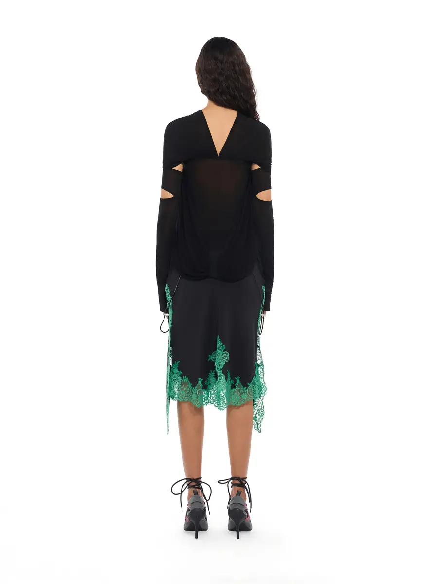Off-White Light Jersey Cross Collar Top | Thumbnail 4 Off-White Light Jersey Cross Collar Top | Thumbnail 4